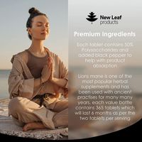 New Leaf Lions Mane Tablets 6 Month Supply